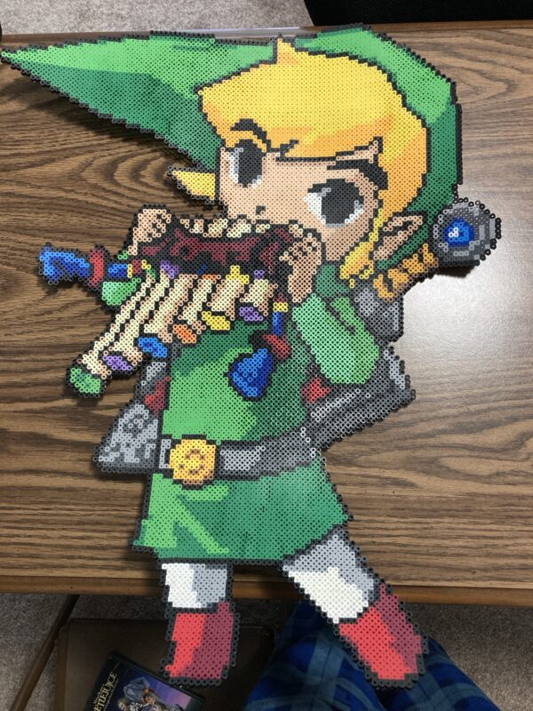 Legend of Zelda Link Flute LARGE Perler