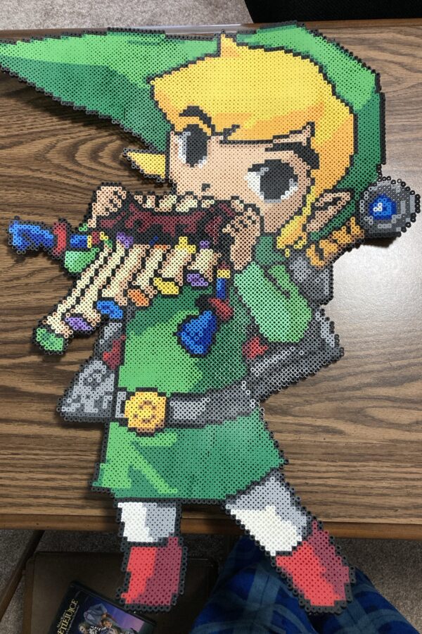 Legend of Zelda Link Flute LARGE Perler