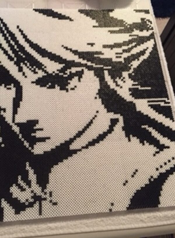 LARGE Black and White Link Portrait Perler Bead