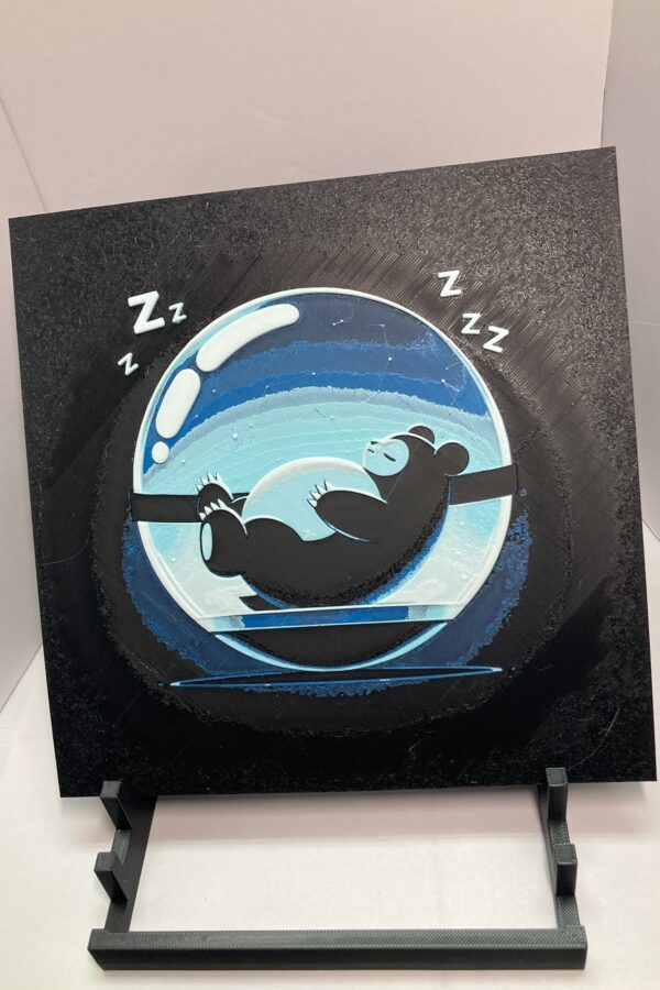 Sleeping Snorlax Pokeball Wall Art/ Hueforge