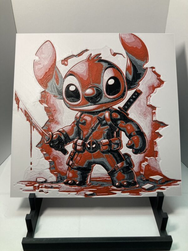 Deadpool Stitch Wall Art/Hueforge