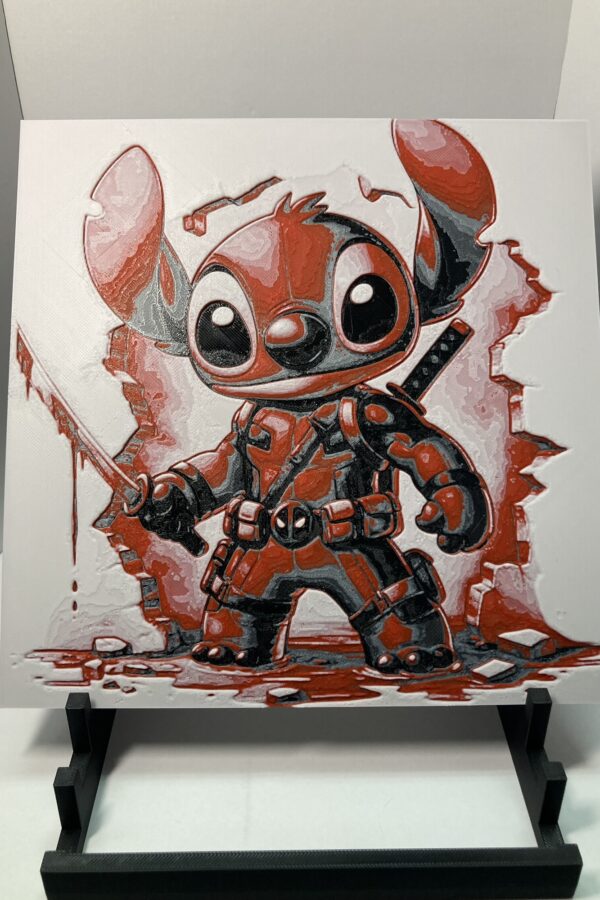 Deadpool Stitch Wall Art/Hueforge