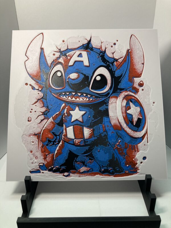 Captain America Stitch Wall Art/Hueforge