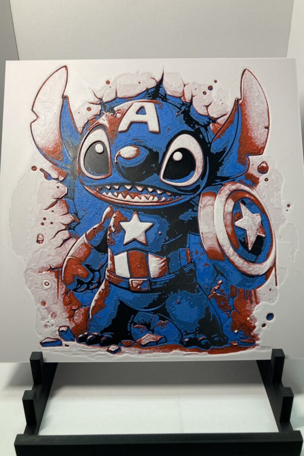 Captain America Stitch Wall Art/Hueforge
