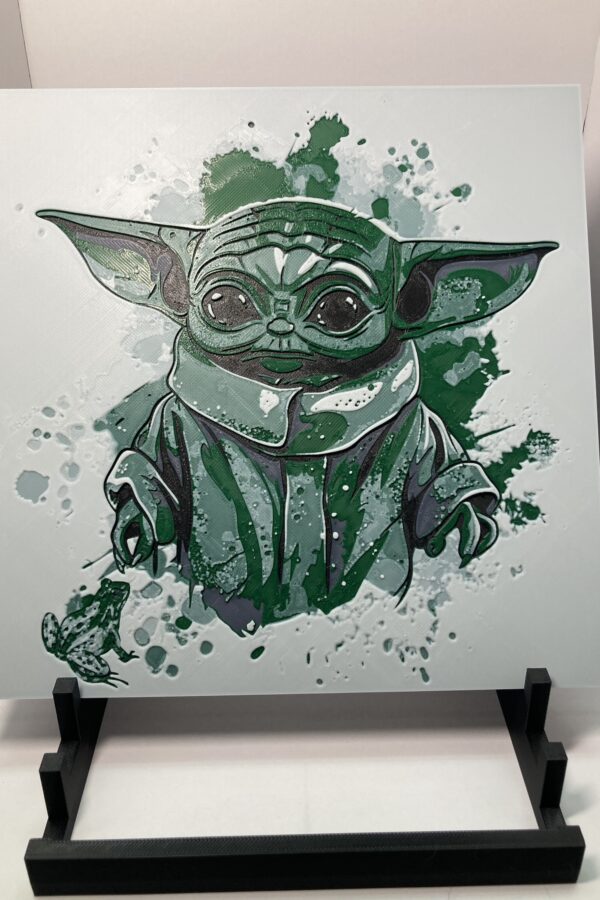 Baby Yoda/Grogu Wall Art/Hueforge