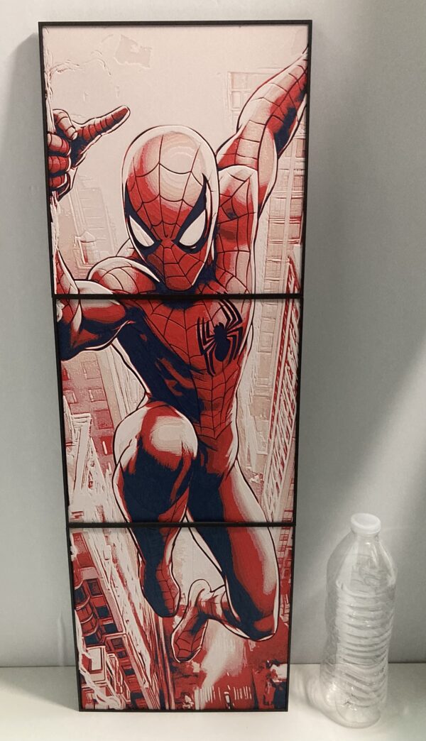 3 Panel Spiderman Wall Art/Hueforge