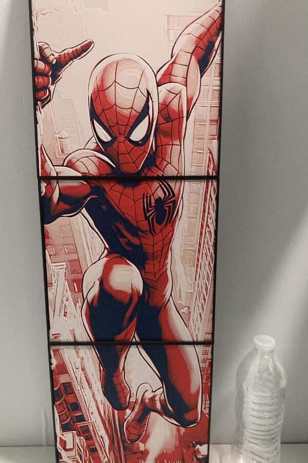 3 Panel Spiderman Wall Art/Hueforge