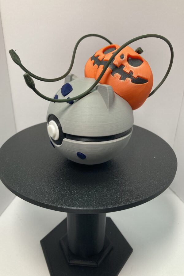 Halloween Bulbasaur Themed Pokeball