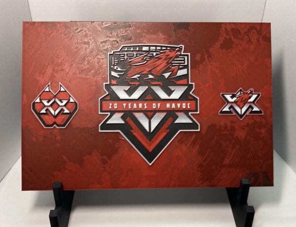 Huntsville Havoc Hockey 20 Year Wall Art/Hueforge