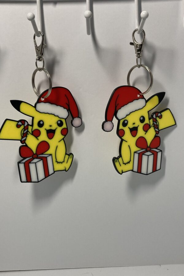 Christmas Pikachu Keychain