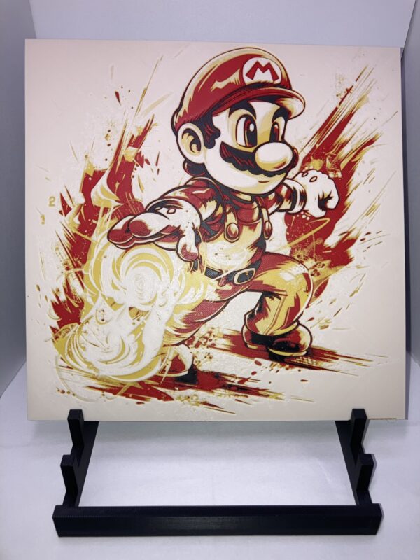 Mario Fireball Wall Art/Hueforge