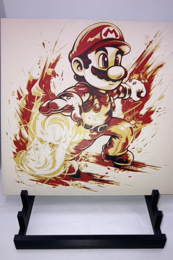 Mario Fireball Wall Art/Hueforge