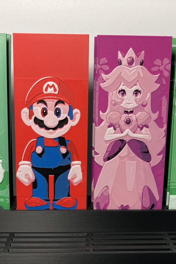 Mario Boomarks Art/Hueforge