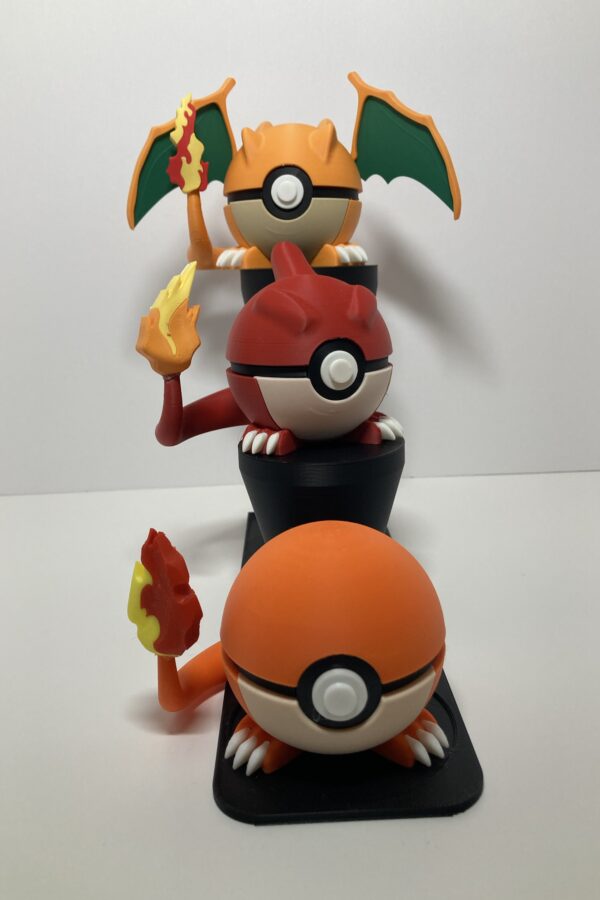 Charmander/Charmeleon/Charizard/SHINY Charizard Pokeball