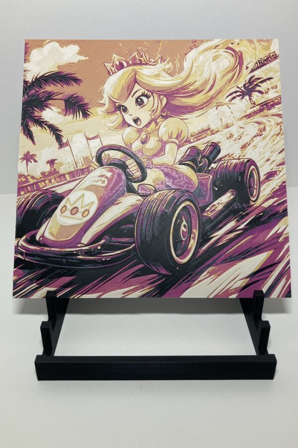 Princess Peach Kart Wall Art/Hueforge