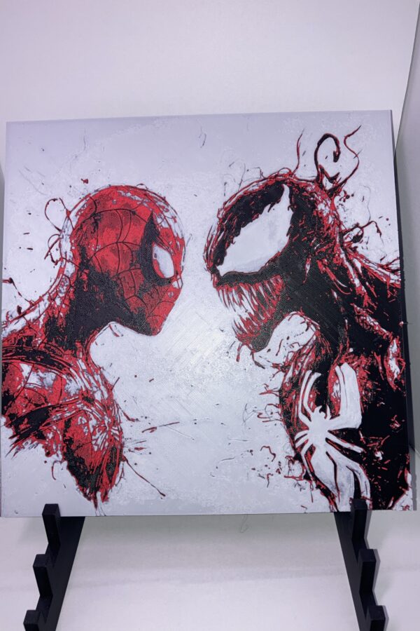 Spider-Man vs Venom Wall Art/Hueforge