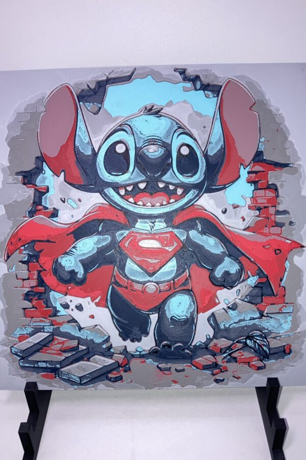 Superman Stitch Wall Art/Hueforge