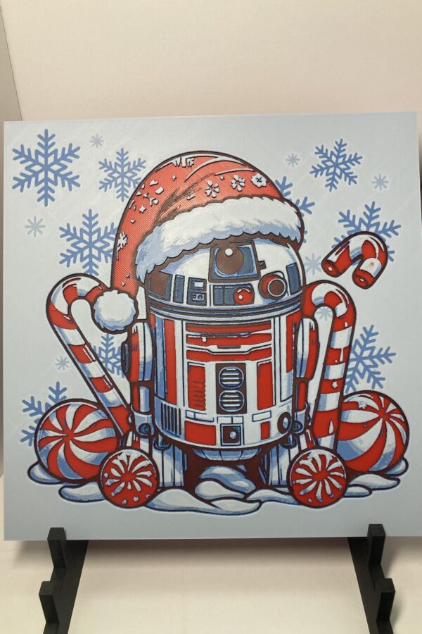 Christmas R2D2 Wall Art/Hueforge