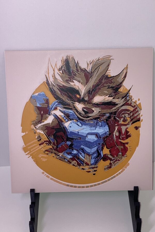 Rocket Marvel Rivals Wall Art/Hueforge