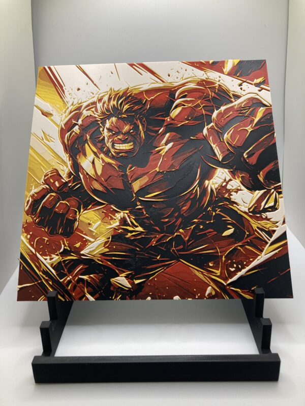 Red Hulk Wall Art/Hueforge