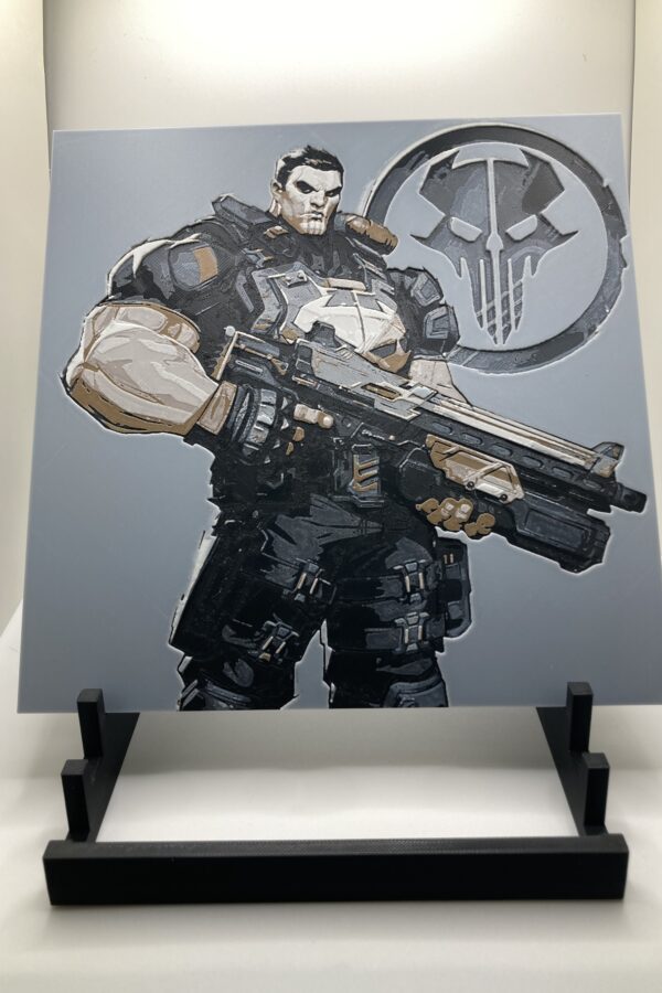 The Punisher Marvel Rivals Wall Art/Hueforge