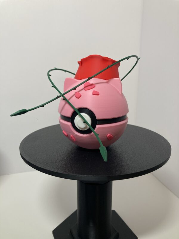 Rose Bulbasaur Themed Pokeball