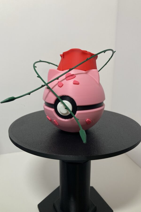 Rose Bulbasaur Themed Pokeball