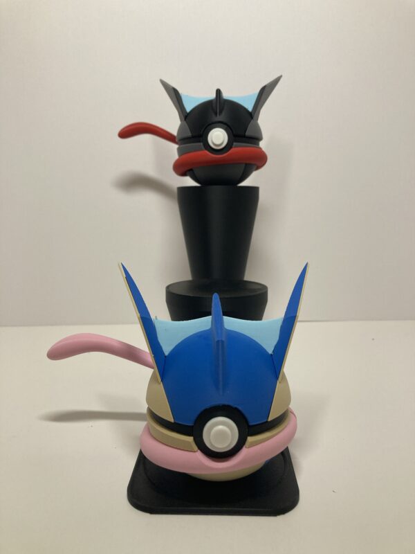 Greninja and SHINY Themed Monster Ball