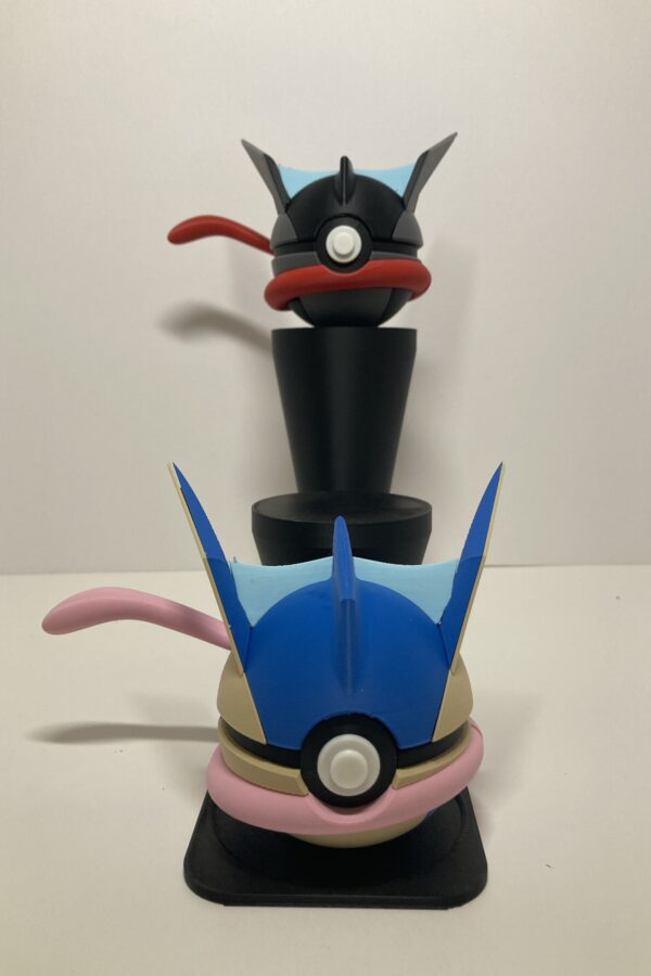 Greninja and SHINY Themed Pokeball