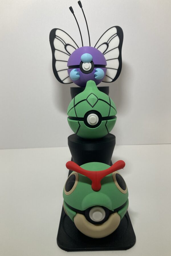 Caterpie/Metapod/Butterfree Themed Pokeball