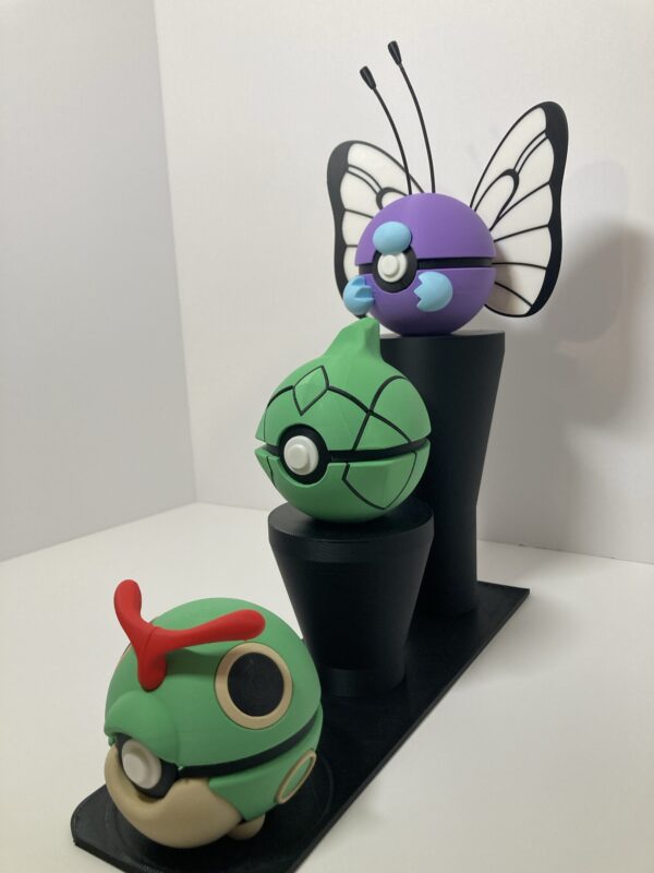 Caterpie/Metapod/Butterfree Themed Pokeball - Image 2