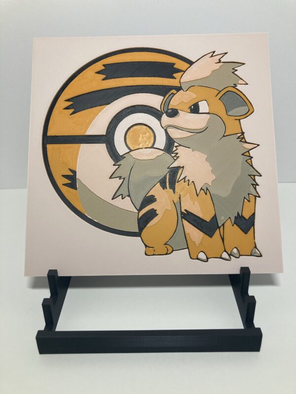 Growlithe Wall Art/Hueforge
