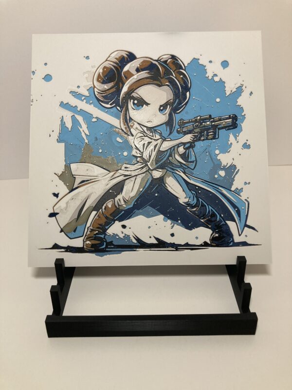 Chibi Princess Leia Wall Art/Hueforge