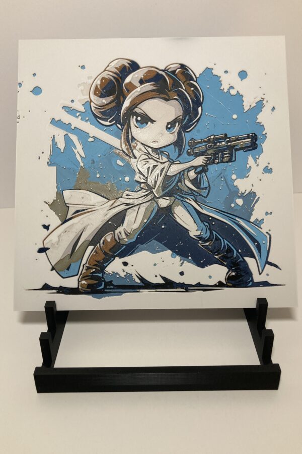 Chibi Princess Leia Wall Art/Hueforge