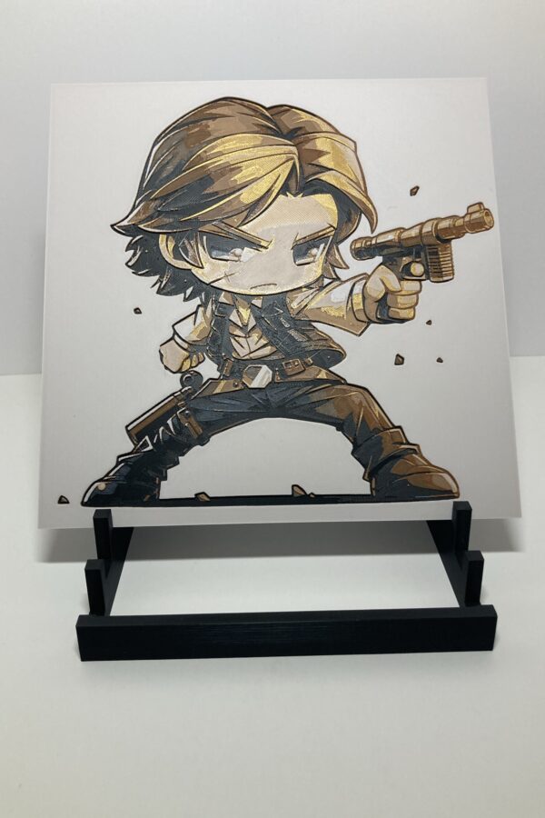 Chibi Han Solo Wall Art/Hueforge