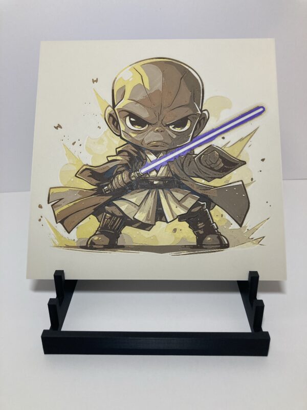 Chibi Mace Windu Wall Art/Hueforge