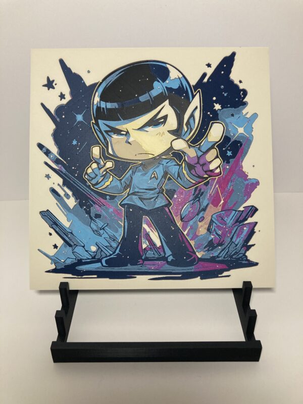 Chibi Spock Wall Art/Hueforge