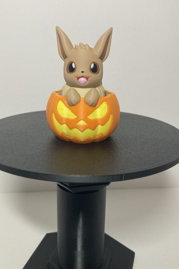 Eevee in a Pumpkin Figure