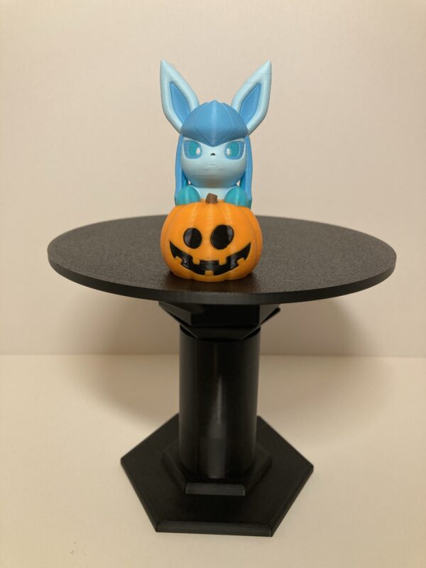 Glaceon in a Pumpkin Figure