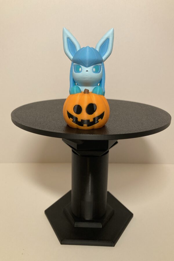 Glaceon in a Pumpkin Figure