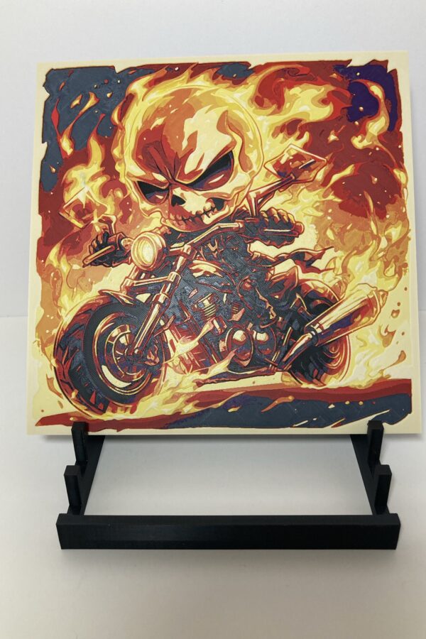 Chibi Ghost Rider Wall Art/Hueforge