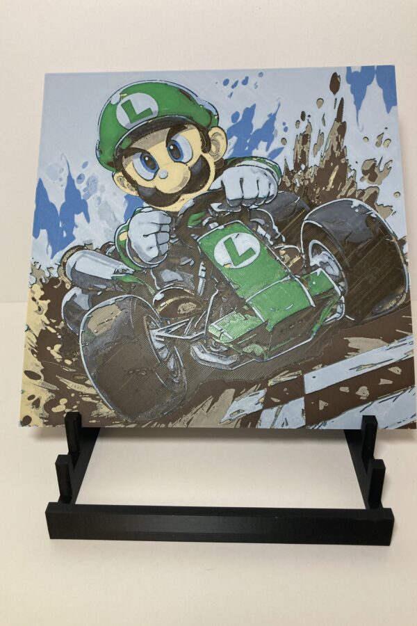 Luigi Kart Wall Art/Hueforge